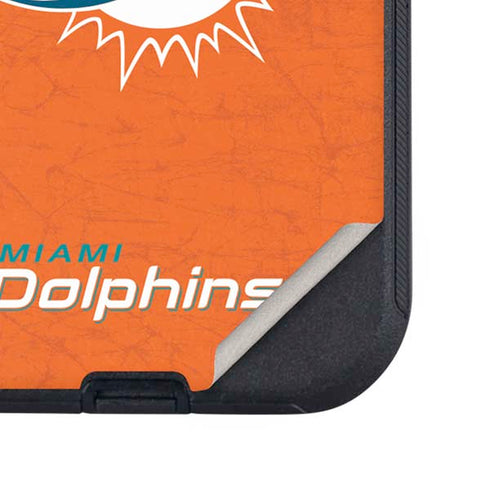 NFL Miami Dolphins Distressed- Orange Otterbox Defender iPhone Skin