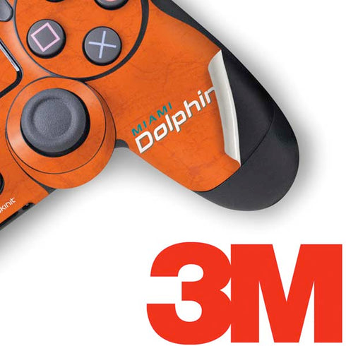 NFL Miami Dolphins Distressed- Orange PS4 Pro/Slim Controller Skin