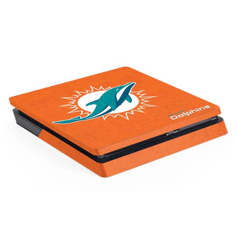 NFL Miami Dolphins Distressed- Orange PS4 Slim Skin