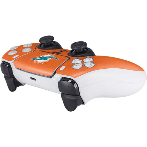 NFL Miami Dolphins Distressed- Orange PS5 Controller Skin