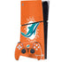 NFL Miami Dolphins Distressed- Orange PS5 Slim Digital Edition Bundle Skin