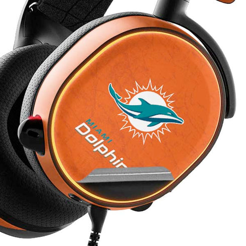 NFL Miami Dolphins Distressed- Orange SteelSeries Arctis 3 Skin