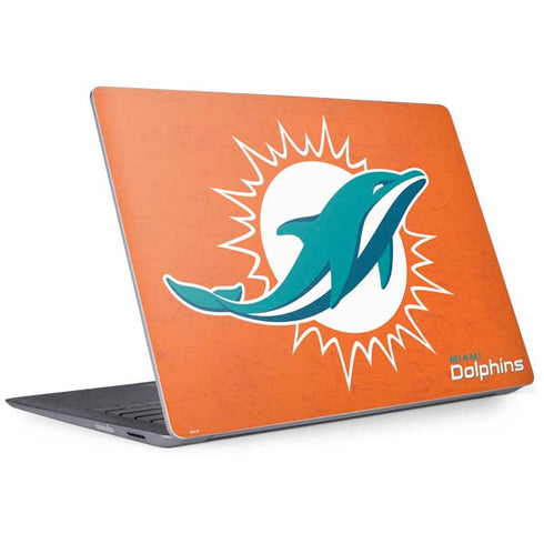 NFL Miami Dolphins Distressed- Orange Surface Laptop 2 Skin