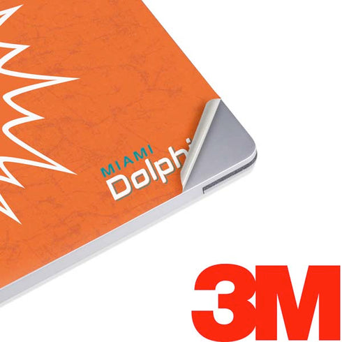 NFL Miami Dolphins Distressed- Orange Surface Laptop 2 Skin