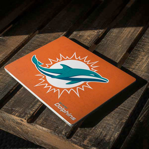 NFL Miami Dolphins Distressed- Orange Surface Laptop 2 Skin