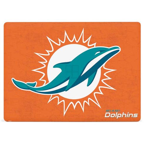 NFL Miami Dolphins Distressed- Orange Surface Laptop 3 13.5in Skin