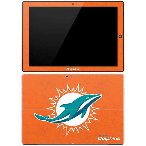 NFL Miami Dolphins Distressed- Orange Surface Pro 3 Skin