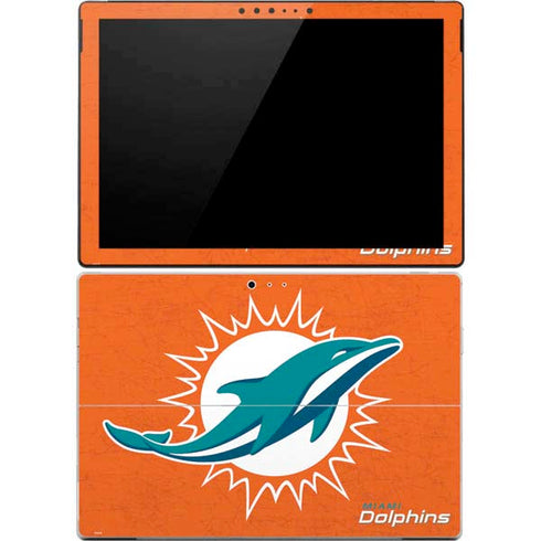 NFL Miami Dolphins Distressed- Orange Surface Pro 4 Skin
