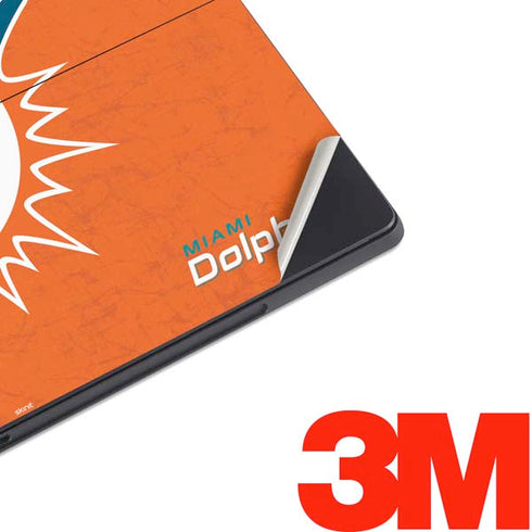 NFL Miami Dolphins Distressed- Orange Surface Pro 7 Skin
