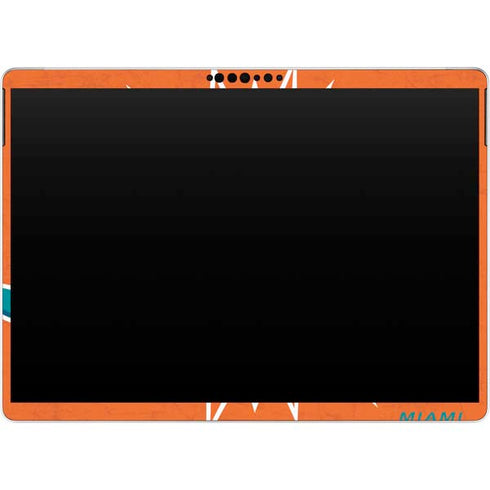 NFL Miami Dolphins Distressed- Orange Surface Pro 8 Skin