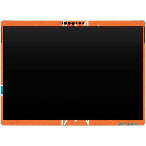 NFL Miami Dolphins Distressed- Orange Surface Pro 9 Skin
