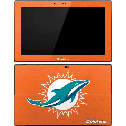 NFL Miami Dolphins Distressed- Orange Surface Pro Tablet Skin