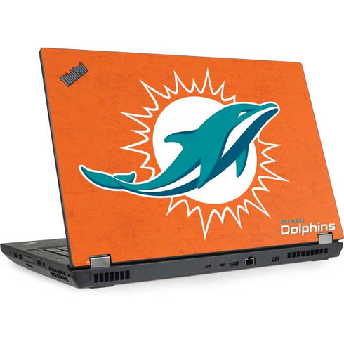 NFL Miami Dolphins Distressed- Orange Lenovo ThinkPad Skin
