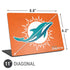 NFL Miami Dolphins Distressed- Orange Universal Laptop 11in (8.8 x 6.2in) Skin