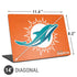 NFL Miami Dolphins Distressed- Orange Universal Laptop 14in (11.4 x 8.2in) Skin