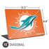 NFL Miami Dolphins Distressed- Orange Universal Laptop 15in (12.2 x 8.8in) Skin