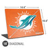 NFL Miami Dolphins Distressed- Orange Universal Laptop 18in (14.6 x 10.6in) Skin