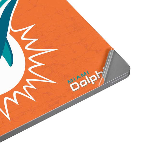 NFL Miami Dolphins Distressed- Orange Universal Laptop 18in (14.6 x 10.6in) Skin