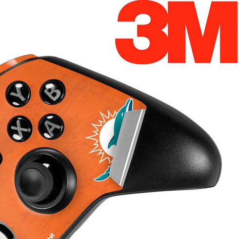 NFL Miami Dolphins Distressed- Orange Xbox One Elite Controller Skin