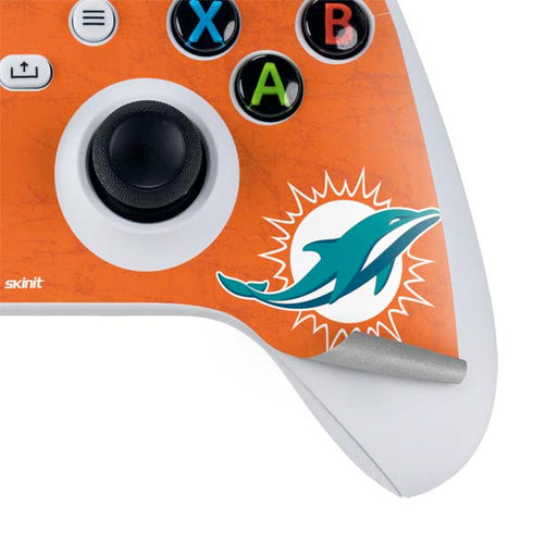 NFL Miami Dolphins Distressed- Orange Xbox Series S Skins