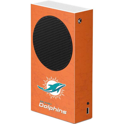 NFL Miami Dolphins Distressed- Orange Xbox Series S Console Skin