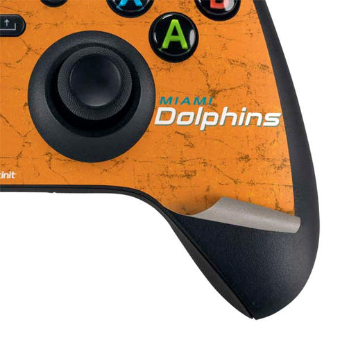 NFL Miami Dolphins Distressed- Orange Xbox Series X Bundle Skin