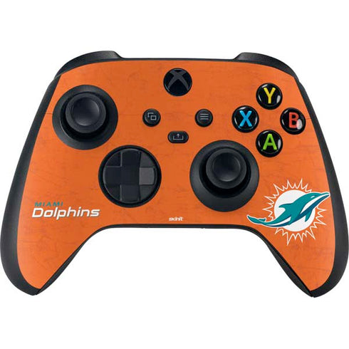 NFL Miami Dolphins Distressed- Orange Xbox Series X Controller Skin