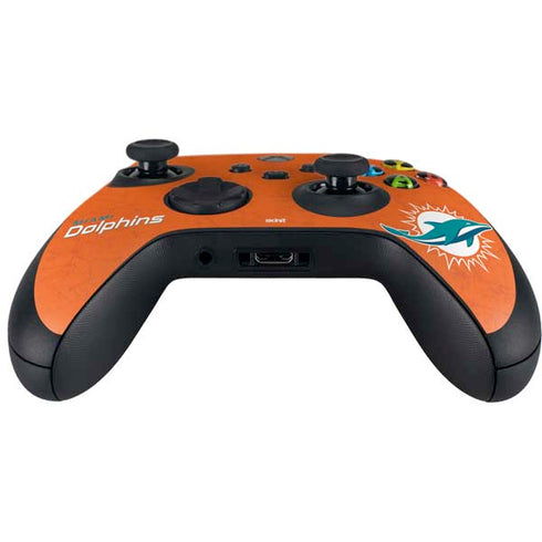 NFL Miami Dolphins Distressed- Orange Xbox Series X Controller Skin