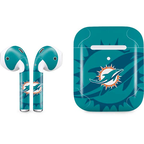 NFL Miami Dolphins Double Vision Apple AirPods 2 Skin