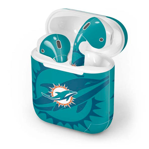 NFL Miami Dolphins Double Vision Apple AirPods Skin