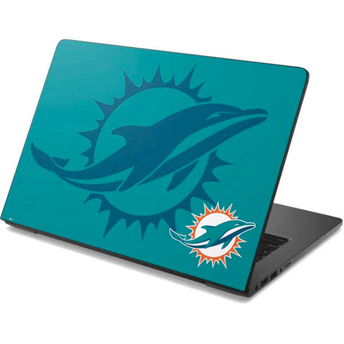 NFL Miami Dolphins Double Vision Dell Chromebook Skin