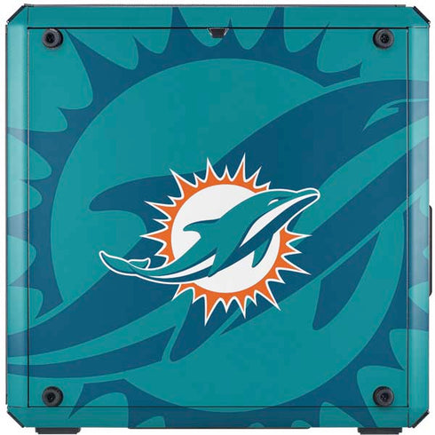 NFL Miami Dolphins Double Vision Cooler Master MasterBox Q300L Mini Tower Skin