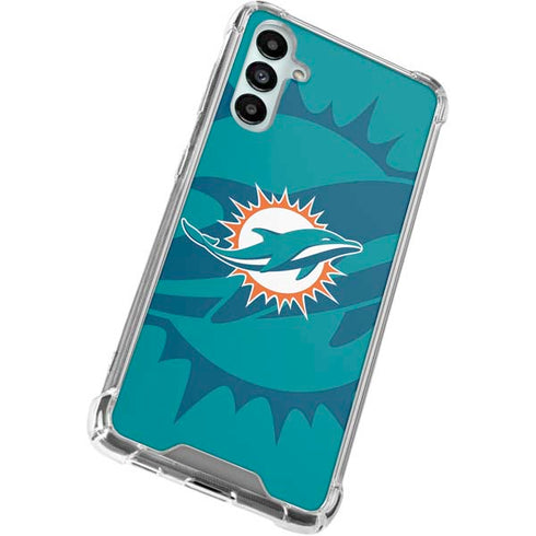 NFL Miami Dolphins Double Vision Galaxy A15 5G Clear Case