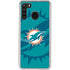 NFL Miami Dolphins Double Vision Galaxy A21 Clear Case