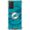 NFL Miami Dolphins Double Vision Galaxy A72 5G Clear Case