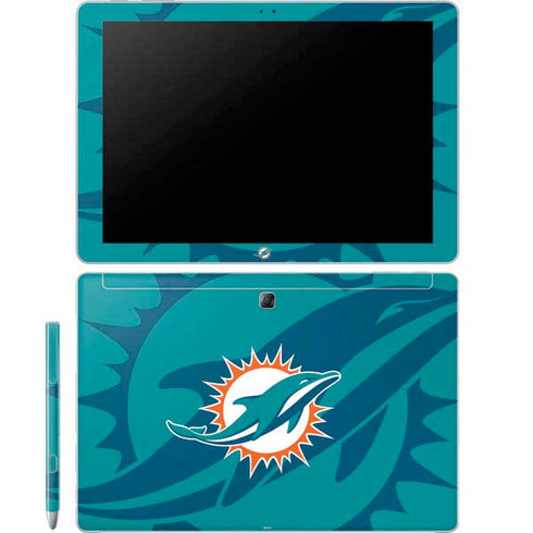 NFL Miami Dolphins Double Vision Galaxy Book 12in Skin