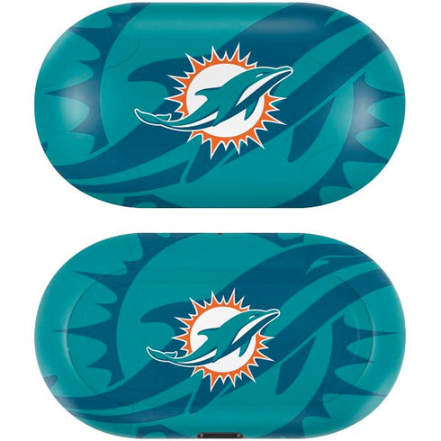 NFL Miami Dolphins Double Vision Galaxy Buds Skin