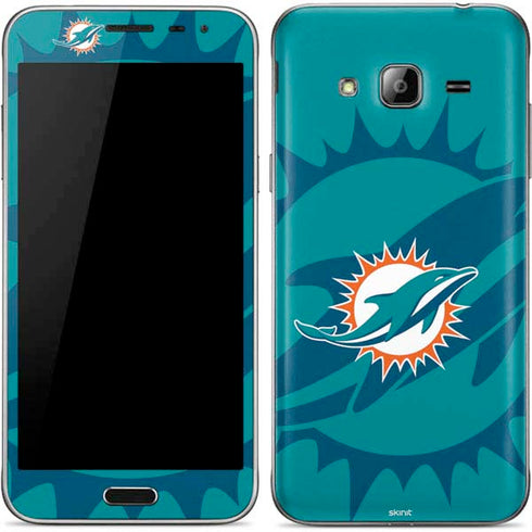 NFL Miami Dolphins Double Vision Galaxy J3 Skin