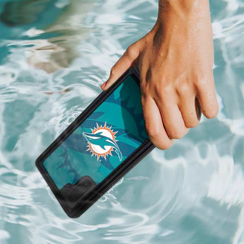 NFL Miami Dolphins Double Vision Galaxy Note 10 Waterproof Case