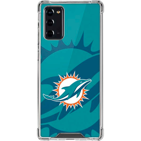 NFL Miami Dolphins Double Vision Galaxy Note20 5G Clear Case