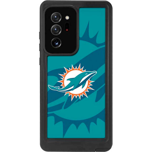 NFL Miami Dolphins Double Vision Galaxy Note20 Ultra 5G Waterproof Case