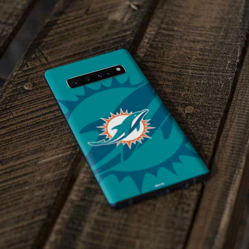 NFL Miami Dolphins Double Vision Galaxy S10 Skin