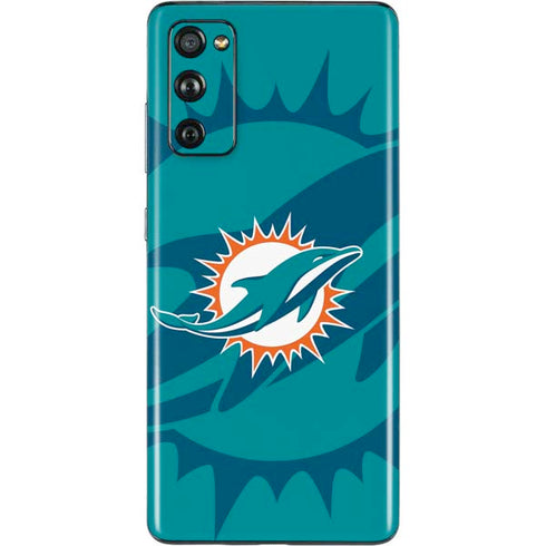 NFL Miami Dolphins Double Vision Galaxy S20 Fan Edition Skin