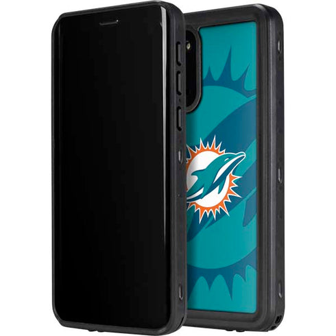 NFL Miami Dolphins Double Vision Galaxy S20 Plus Waterproof Case