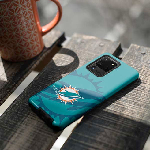 NFL Miami Dolphins Double Vision Galaxy S20 Ultra 5G Pro Case