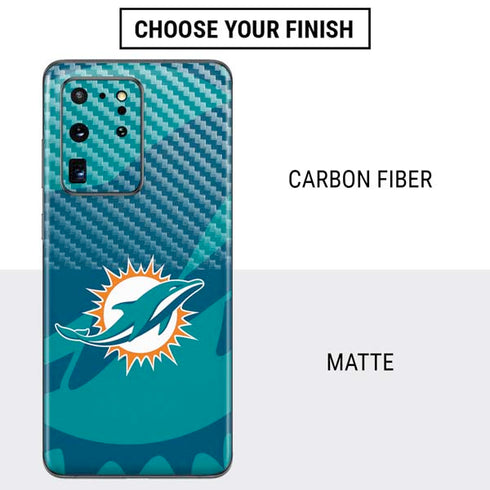 NFL Miami Dolphins Double Vision Galaxy S20 Ultra 5G Skin