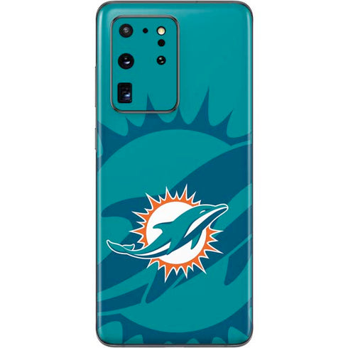 NFL Miami Dolphins Double Vision Galaxy S20 Ultra 5G Skin