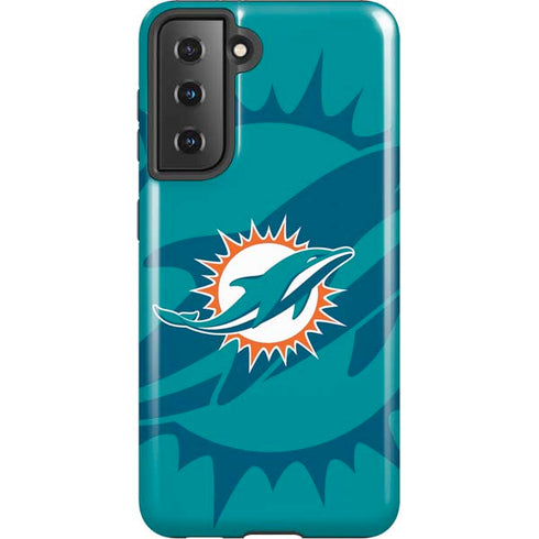 NFL Miami Dolphins Double Vision Galaxy S21 5G Pro Case