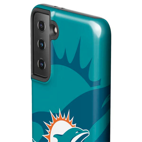 NFL Miami Dolphins Double Vision Galaxy S21 FE Pro Case