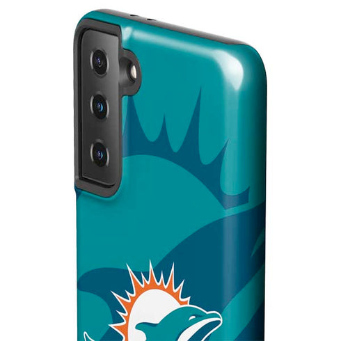 NFL Miami Dolphins Double Vision Galaxy S21 Plus 5G Pro Case